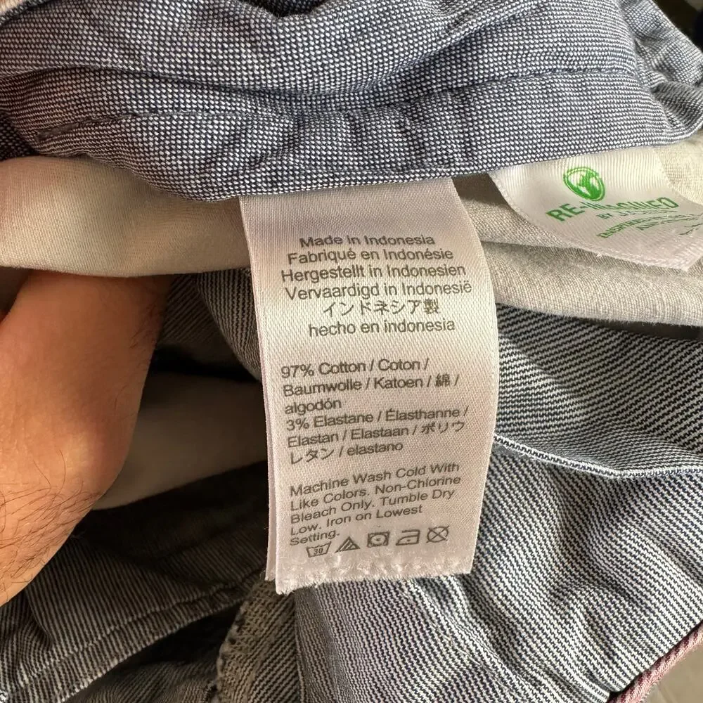 J.Crew 770 Straight-fit Stretch Chino Pants Mens 33x30 Jet Gray Flat Front Twill